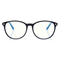 Tom Ford - Blue Block Soft Cat Eye Opticals - Cat Eye Optical Glasses - Black - FT5810-B