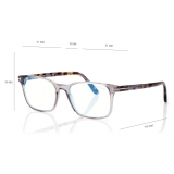 Tom Ford - Blue Block Square Opticals - Square Optical Glasses - Grey - FT5831-B