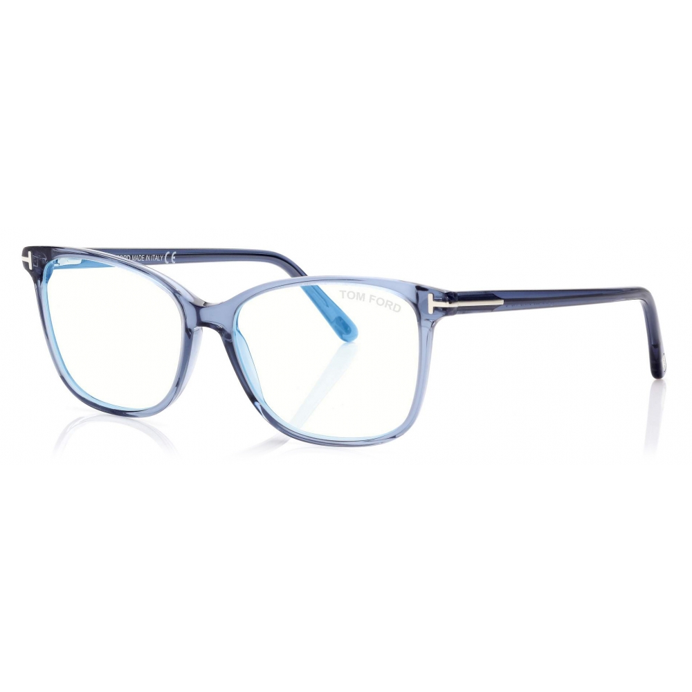 Tom Ford - Blue Block Soft Square Opticals - Square Optical Glasses ...