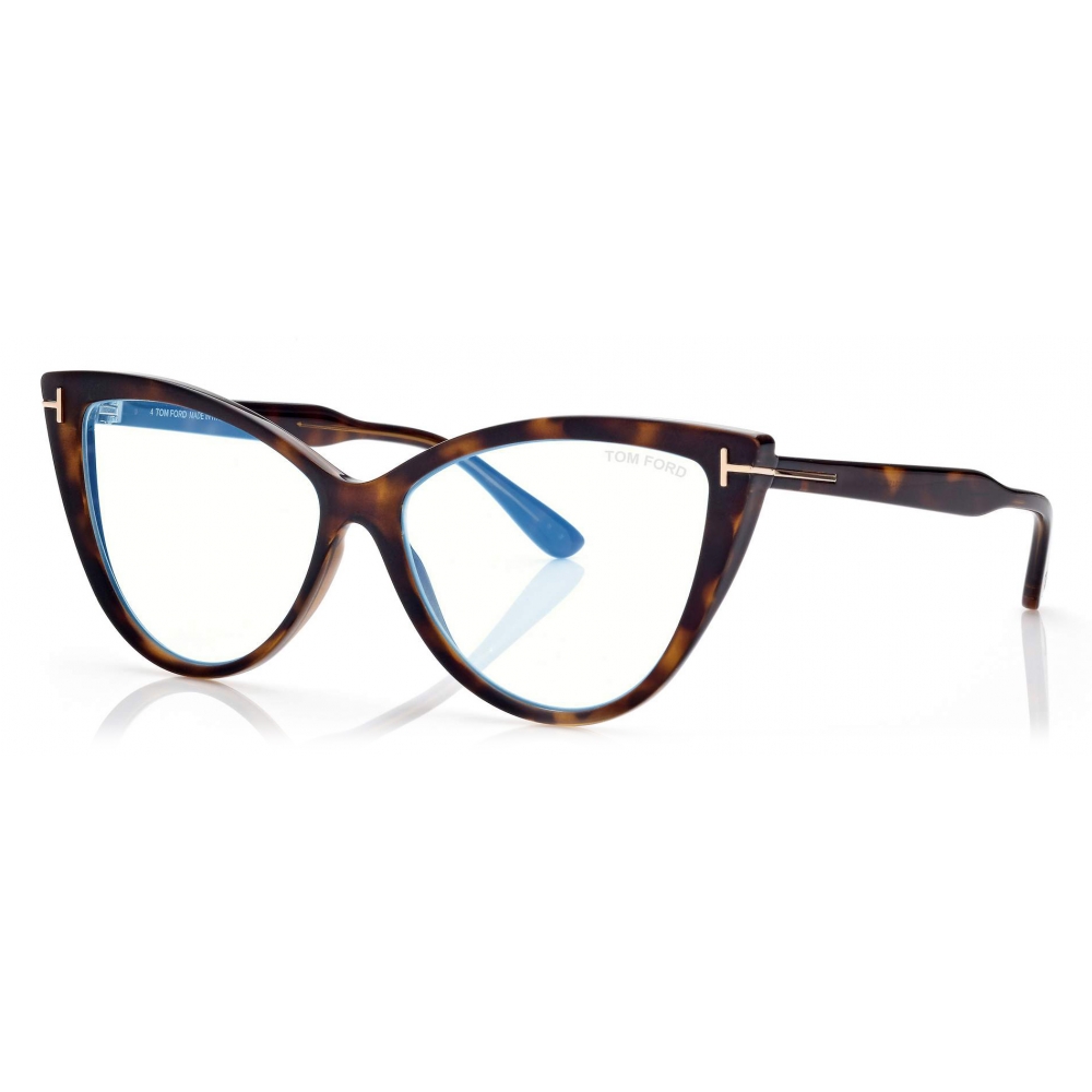 Tom Ford - Blue Block Cat Eye Opticals - Cat Eye Optical Glasses - Dark ...