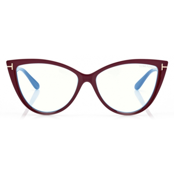 Tom Ford - Blue Block Cat Eye Opticals - Cat Eye Optical Glasses - Pink - FT5843-B