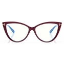 Tom Ford - Blue Block Cat Eye Opticals - Cat Eye Optical Glasses - Pink - FT5843-B