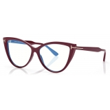 Tom Ford - Blue Block Cat Eye Opticals - Cat Eye Optical Glasses - Pink - FT5843-B