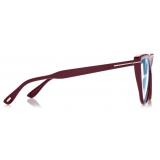 Tom Ford - Blue Block Cat Eye Opticals - Cat Eye Optical Glasses - Pink - FT5843-B