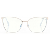 Tom Ford - Blue Block Soft Butterfly Opticals - Butterfly Optical Glasses - Palladium - FT5839-B