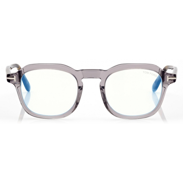 Tom Ford - Blue Block Round Opticals - Round Optical Glasses - Grey - FT5836-B