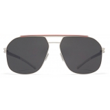 Mykita - Selleck - NO1 - Silver Coral Red Dark Grey - Metal Collection - Sunglasses - Mykita Eyewear