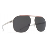 Mykita - Selleck - NO1 - Silver Coral Red Dark Grey - Metal Collection - Sunglasses - Mykita Eyewear