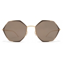 Mykita - Alessia - Decades - Gold Jet Black Brilliant Grey - Metal Collection - Sunglasses - Mykita Eyewear