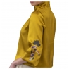Paelì Couture - Camicia in Pura Seta Italiana Dipinta a Mano - Oro Senape - Made in Italy - Luxury Exclusive Collection