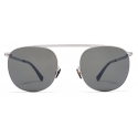 Mykita - Erling - Lite - Argento Lucido Nero Specchio - Metal Collection - Occhiali da Sole - Mykita Eyewear