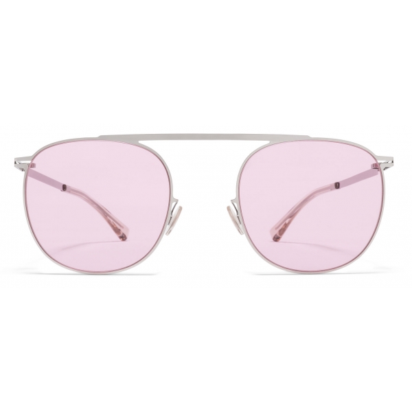 Mykita - Erling - Lite - Shiny Silver Jelly Pink - Metal Collection - Sunglasses - Mykita Eyewear