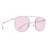 Mykita - Erling - Lite - Shiny Silver Jelly Pink - Metal Collection - Sunglasses - Mykita Eyewear