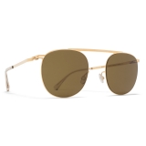 Mykita - Erling - Lite - Shiny Gold Brown - Metal Collection - Sunglasses - Mykita Eyewear