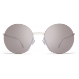 Mykita - Jette - Lite - Silver Pastel Grey Dark Purple - Acetate & Stainless Steel Collection - Sunglasses - Mykita Eyewear