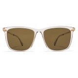 Mykita - Jovva - Lite - C1 Champagne Glossy Gold Raw Brown - Acetate & Stainless Steel Collection - Sunglasses - Mykita Eyewear