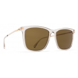 Mykita - Jovva - Lite - C1 Champagne Glossy Gold Raw Brown - Acetate & Stainless Steel Collection - Sunglasses - Mykita Eyewear