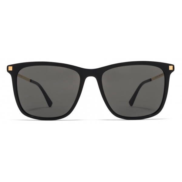 Mykita - Jovva - Lite - C6 Black Glossy Gold Dark Grey - Acetate & Stainless Steel Collection - Sunglasses - Mykita Eyewear