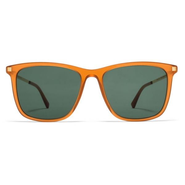 Mykita - Jovva - Lite - C23 Dark Amber Gloss Dark Green - Acetate & Stainless Steel Collection - Sunglasses - Mykita Eyewear