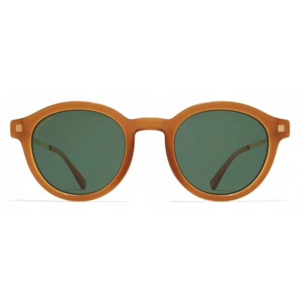 Mykita - Ketill - Lite - C99 Brown Dark Glossy Go Polarized Pro Green 15 - Acetate Collection - Sunglasses - Mykita Eyewear