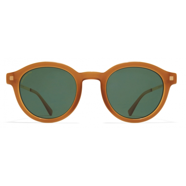 Mykita - Ketill - Lite - C99 Marrone Lucido Go Polarized Pro Verde 15 - Acetate Collection - Occhiali da Sole - Mykita Eyewear