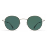 Mykita - Nis - Lite - Shiny Silver Dark Green - Metal Collection - Sunglasses - Mykita Eyewear