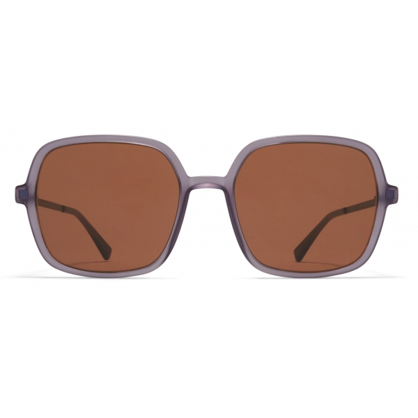 Mykita - Saima - Lite - C93 Matte Smoke Blackberry Brown - Acetate Collection - Sunglasses - Mykita Eyewear