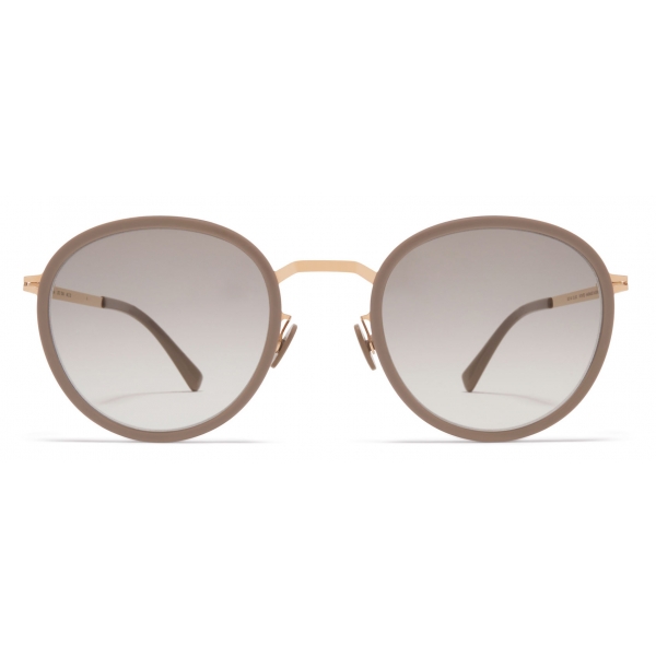 Mykita - Tuva - Lite - A42 Champagne Gold Brown Grey - Acetate & Stainless Steel Collection - Sunglasses - Mykita Eyewear