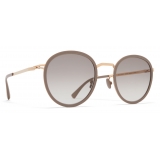 Mykita - Tuva - Lite - A42 Champagne Gold Brown Grey - Acetate & Stainless Steel Collection - Sunglasses - Mykita Eyewear
