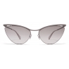 Mykita - Mizuho - Lessrim - Shiny Graphite Original Grey Gradient - Metal Collection - Sunglasses - Mykita Eyewear
