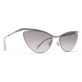 Mykita - Mizuho - Lessrim - Gradiente Grigio Originale di Grafite Llucida - Metal Collection - Occhiali da Sole - Mykita Eyewear