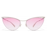 Mykita - Mizuho - Lessrim - Argento Lucido Sfumato Rosa Gelatina - Metal Collection - Occhiali da Sole - Mykita Eyewear