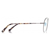 Tom Ford - Blue Block Pilot Opticals - Occhiali da Vista Pilota - Canna di Fucile - FT5829-B