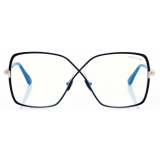 Tom Ford - Blue Block Butterfly Opticals - Butterfly Optical Glasses - Black - FT5841-B