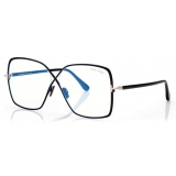 Tom Ford - Blue Block Butterfly Opticals - Butterfly Optical Glasses - Black - FT5841-B