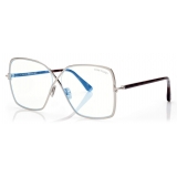 Tom Ford - Blue Block Butterfly Opticals - Butterfly Optical Glasses - Palladium - FT5841-B