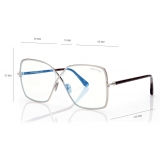 Tom Ford - Blue Block Butterfly Opticals - Butterfly Optical Glasses - Palladium - FT5841-B