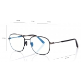 Tom Ford - Blue Block Navigator Opticals - Navigator Optical Glasses - Black - FT5830-B
