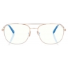 Tom Ford - Blue Block Navigator Opticals - Navigator Optical Glasses - Gold - FT5830-B