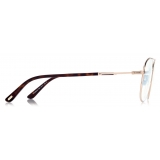 Tom Ford - Blue Block Navigator Opticals - Occhiali da Vista Navigatore - Oro - FT5830-B