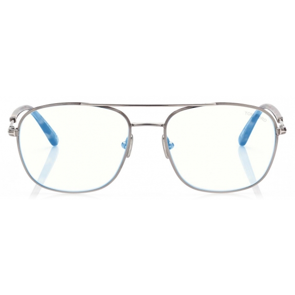 Tom Ford - Blue Block Navigator Opticals - Navigator Optical Glasses - Gunmetal - FT5830-B