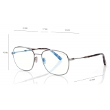 Tom Ford - Blue Block Navigator Opticals - Navigator Optical Glasses - Gunmetal - FT5830-B