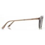Tom Ford - Aurele Sunglasses - Round Sunglasses - Beige Blue - FT0904