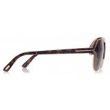 Tom Ford - Marshall Sunglasses - Occhiali da Sole Pilota - Havana - FT0929