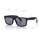 Tom Ford - Polarized Philippe Sunglasses - Occhiali da Sole Rettangolare - Nero - FT0999-P