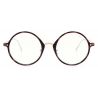 Tom Ford - Blue Block Rounded Opticals - Occhiali da Vista Rotondi - Havana Chiaro - FT5703-B