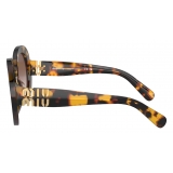 Miu Miu - Miu Miu Glimpse Collection Sunglasses - Round - Honey Tortoiseshell Gradient Sienna - Sunglasses - Miu Miu Eyewear