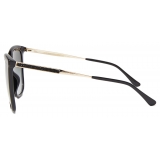 Jimmy Choo - Nerea/G - Black Square Frame Sunglasses with Swarovski Crystals - Jimmy Choo Eyewear