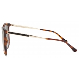 Jimmy Choo - Nerea/G - Havana Square Frame Sunglasses with Swarovski Crystals - Jimmy Choo Eyewear