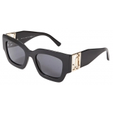 Jimmy Choo - Nena - Black Square Frame Sunglasses with JC Emblem - Jimmy Choo Eyewear